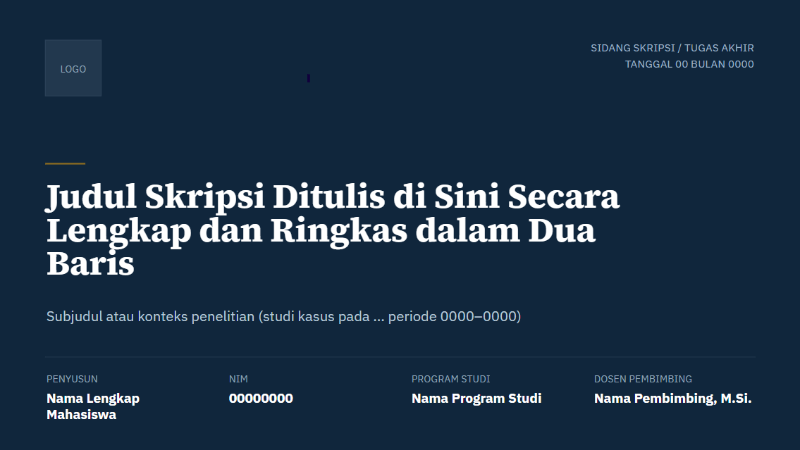 Tempate Sidang Skripsi preview