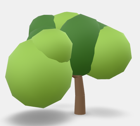 Low Poly Shrub Bush 3D Model preview
