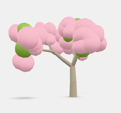 Low Poly Cherry Blossom Tree 3D Model - Sakura preview